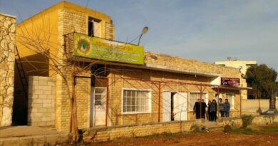 عفرين: إنشاء مدرسة بتمويل كويتي على أنقاض “الاتحاد الأيزيدي” بعد تدميره