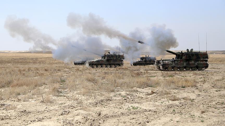 الجيش التركي يقصف عدة مناطق في شمال سوريا