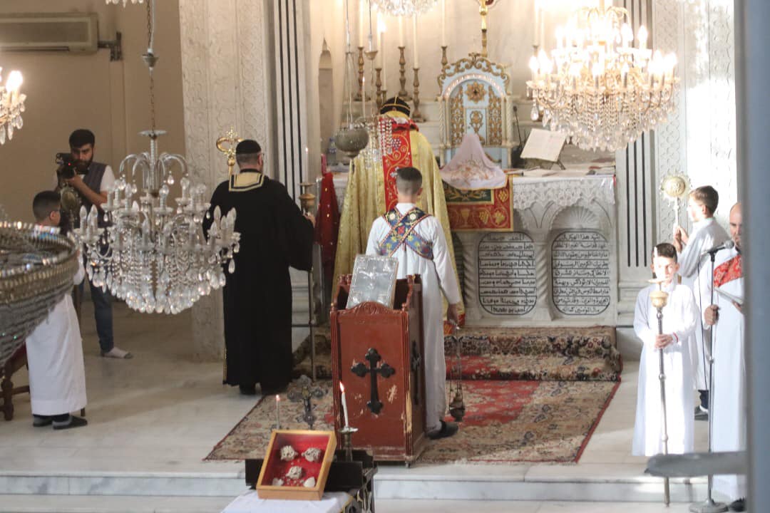 قداس في كنيسة السيدة العذراء في القامشلي بمناسبة الذكرى السنوية 107 لمجازر السيفو1