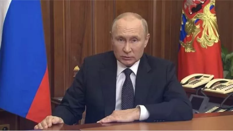 بوتين يعلن التعبئة الجزئية اعتبارا من اليوم الأربعاء
