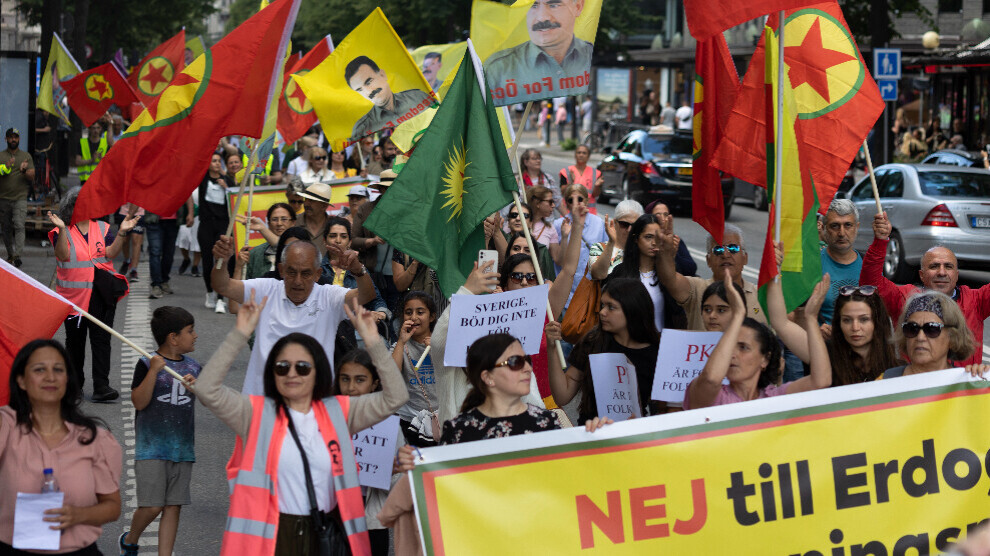مظاهرة كردية في السويد