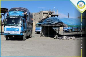 الإدارة المدنية للطبقة ترسل قافلة مساعدات لمتضرري الزلزال