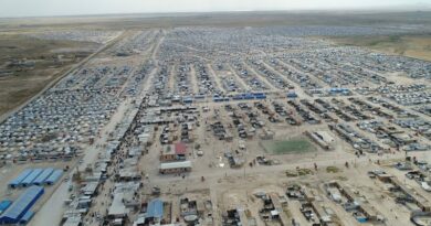 خلايا داعش تضرم النار بمقر جمعية إنسانية في مخيم الهول شمال وشرق سوريا