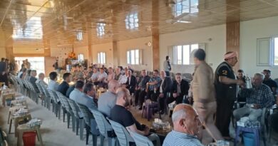 المجلس المحلي للمجلس الوطني الكردي في كركي لكي يشارك في مراسم عزاء العقيد علي يوسف نعمو