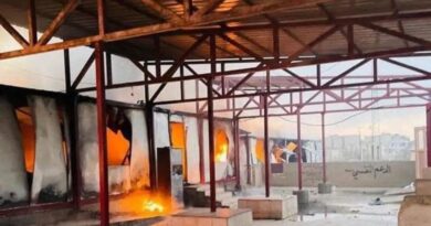 بالصور آثار القصف التركي على مشفى للهلال الأحمر الكردي في مدينة كوباني (3)