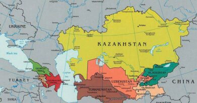 خريطة-كازاخستان-والدول-المحيطة