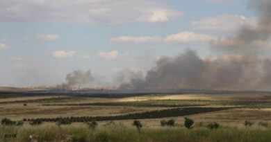 قصف الاحتلال التركي لمقاطعة منبج في إقليم شمال وشرق سوريا