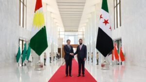 صور: الشرع يستقبل بارزاني في قصر الشعب بدمشق