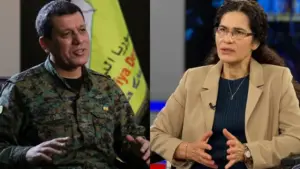 إلهام أحمد ومظلوم عبدي يتوجهان إلى دمشق