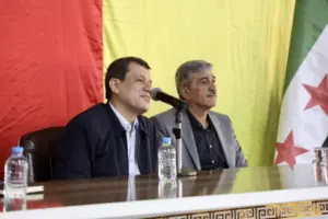 مظلوم عبدي يبحث مع أهالي عامودا التطورات السياسية والخدمية وملف الجامعات